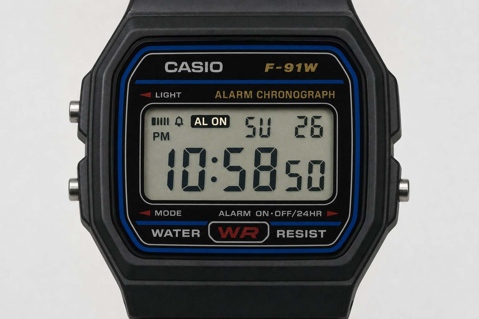 Дисплей Casio с индикатором AL ON