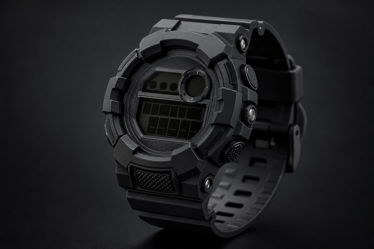 Часы Casio G-Shock на студийном фоне